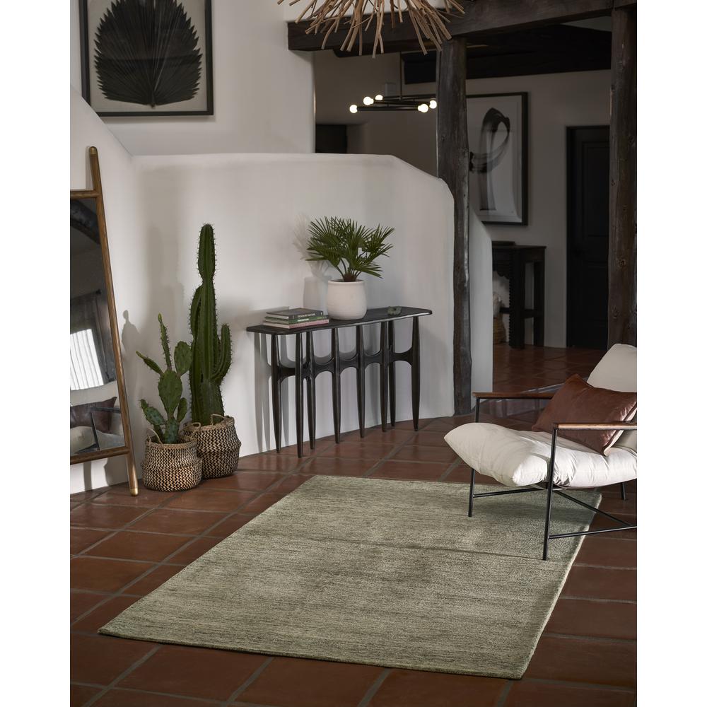 Contemporary Rectangle Area Rug, Sage, 2' X 3'. Picture 8
