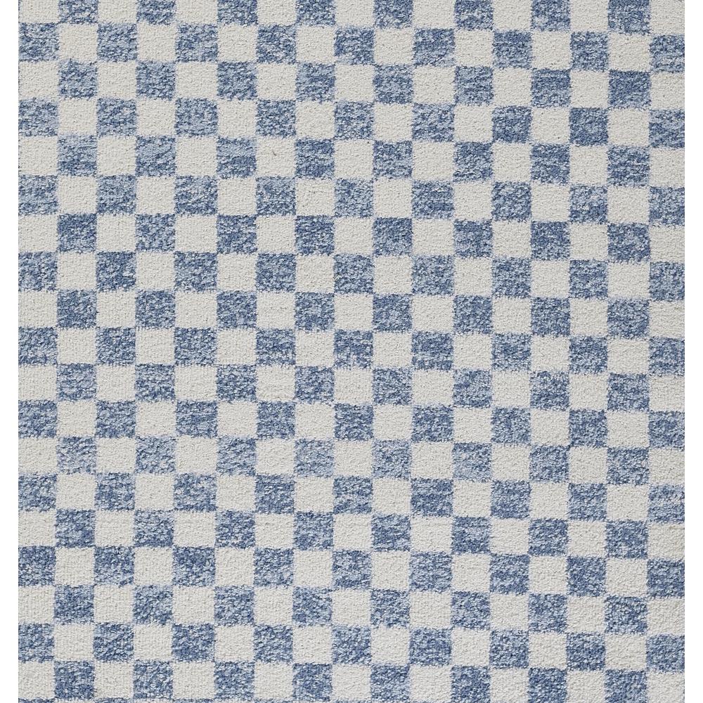 Contemporary Rectangle Area Rug, Blue, 7'10" X 10'. Picture 5