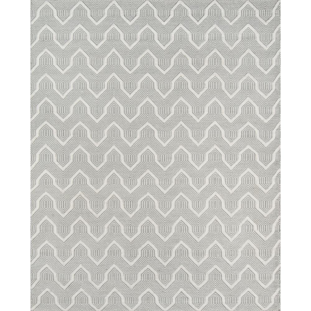 Contemporary Rectangle Area Rug, Grey, 3'9" X 5'9". Picture 1