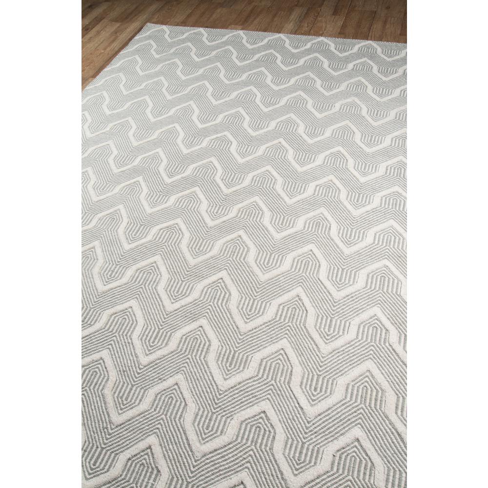 Contemporary Rectangle Area Rug, Grey, 3'9" X 5'9". Picture 2