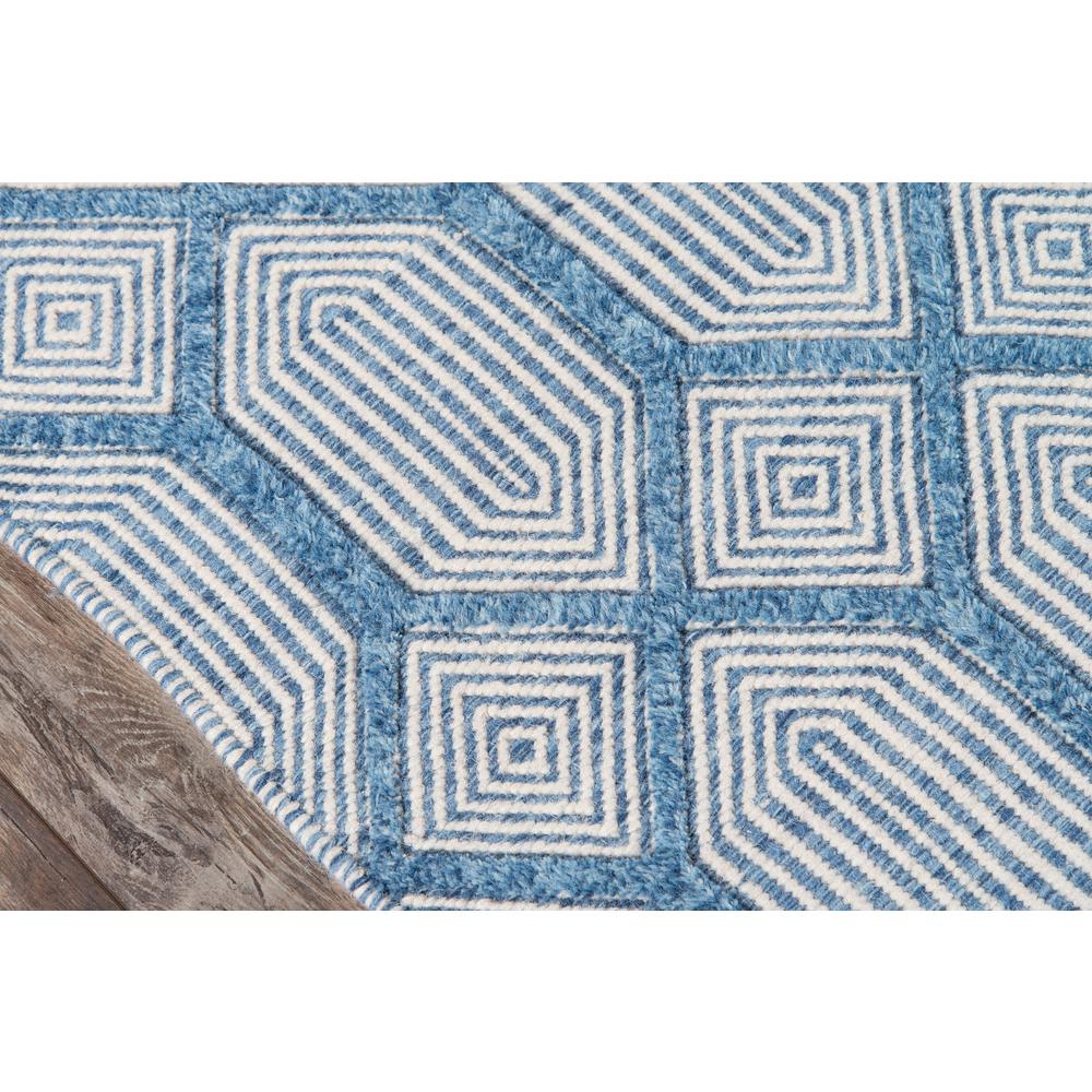 Contemporary Rectangle Area Rug, Blue, 3'9" X 5'9". Picture 3