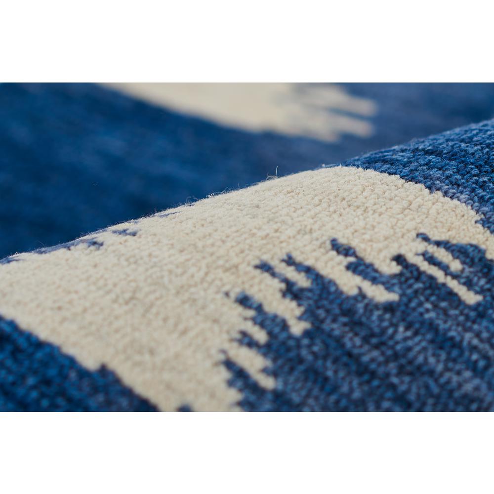 Transitional Runner Area Rug, Navy, 2'6" X 8' Runner. Picture 4
