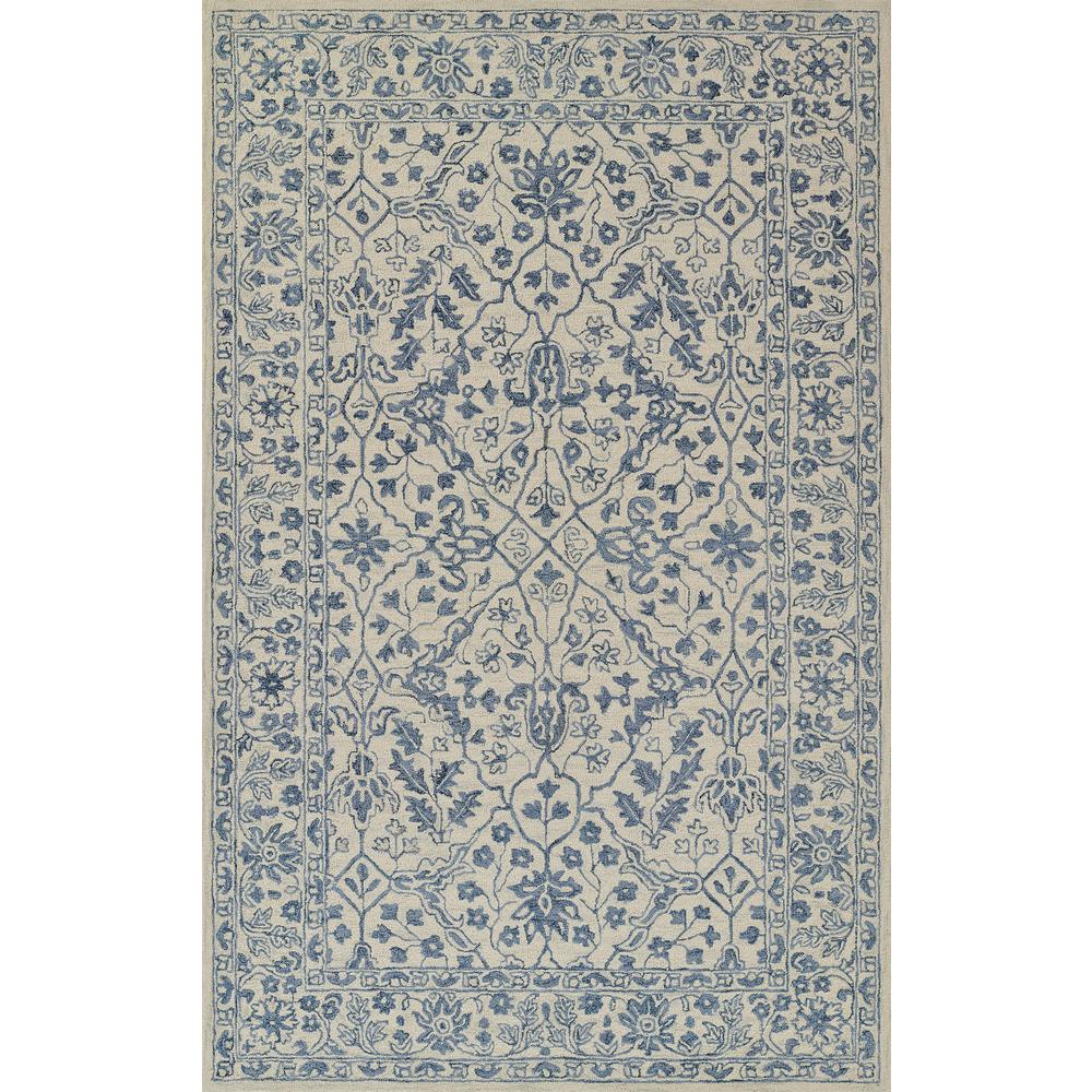 Transitional Runner Area Rug, Ivory, 2'6" X 8' Runner. Picture 1
