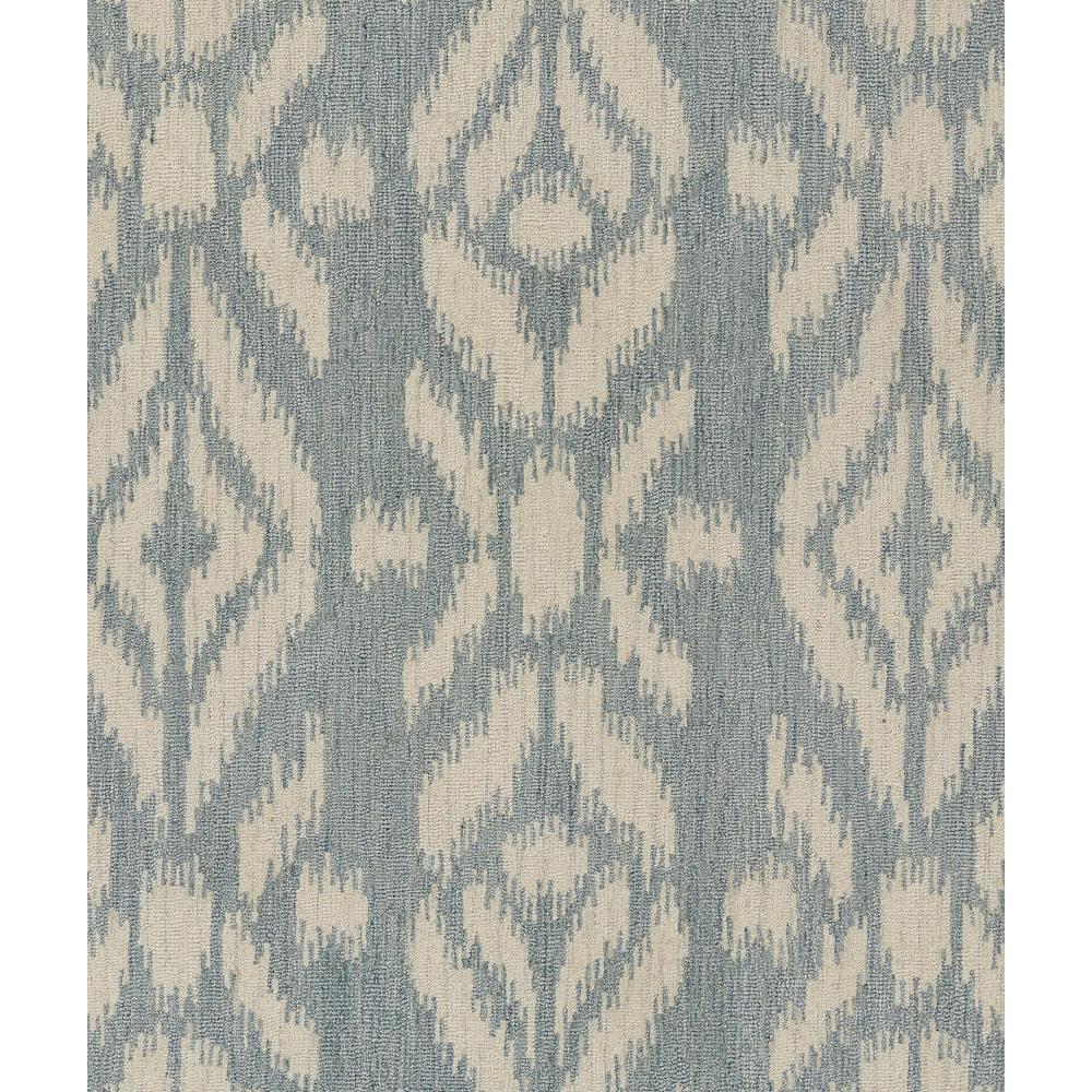 Transitional Runner Area Rug, Light Blue, 2'6" X 8' Runner. Picture 6