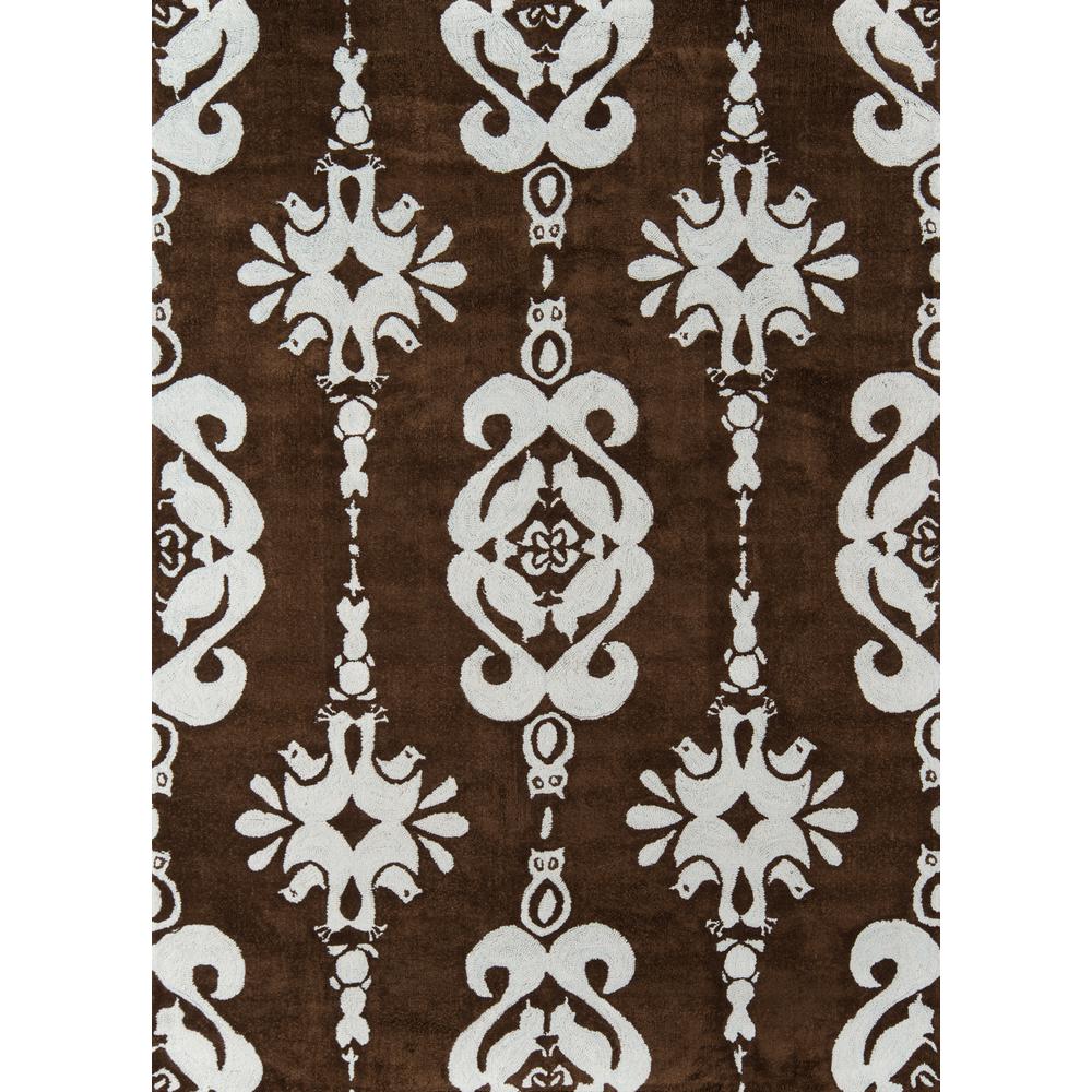 Contemporary Rectangle Area Rug, Baby Blue, 3' X 5'. Picture 1