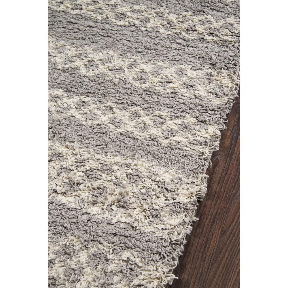 Contemporary Runner Area Rug, Grey, 2'3" X 7'6" Runner. Picture 2