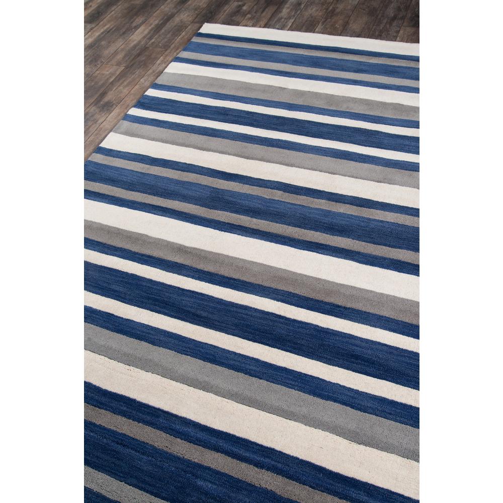 Contemporary Runner Area Rug, Navy, 2'3" X 8' Runner. Picture 2