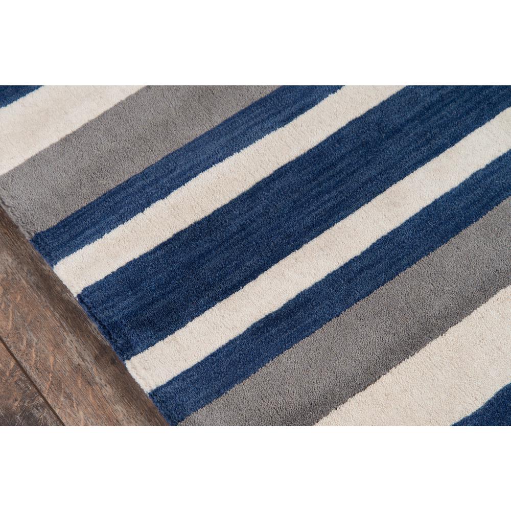 Contemporary Runner Area Rug, Navy, 2'3" X 8' Runner. Picture 3
