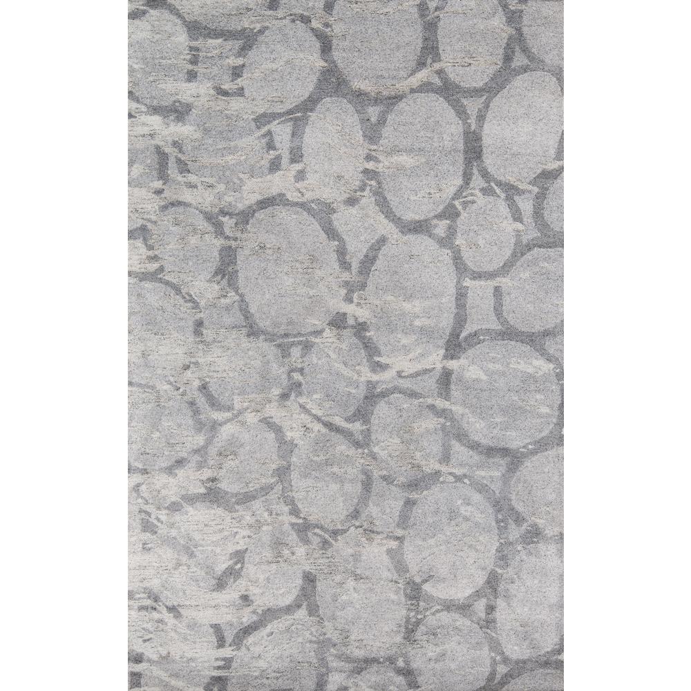 Contemporary Runner Area Rug, Silver, 2'3" X 8' Runner. Picture 1