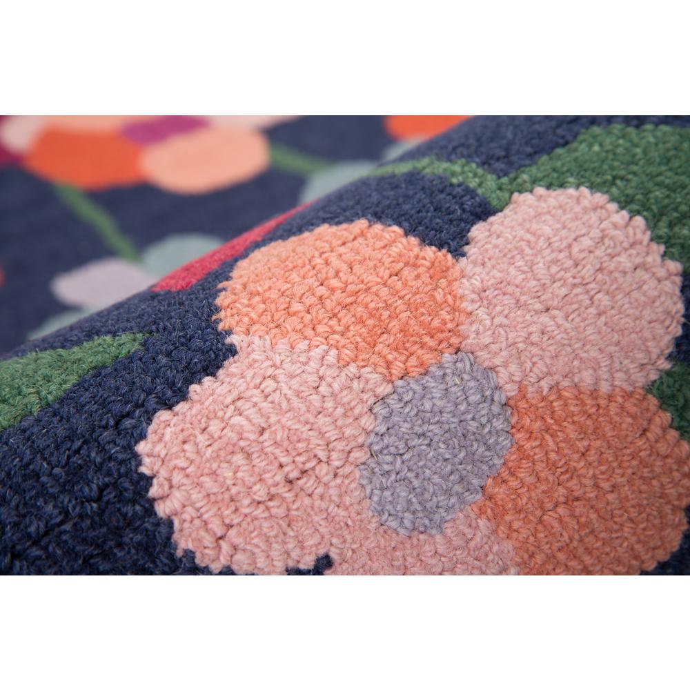 Casual Runner Area Rug, Navy, 2'3" X 8' Runner. Picture 4