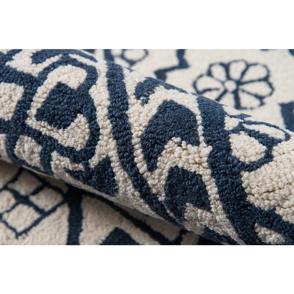 Contemporary Runner Area Rug, Blue, 2'3" X 8' Runner. Picture 4