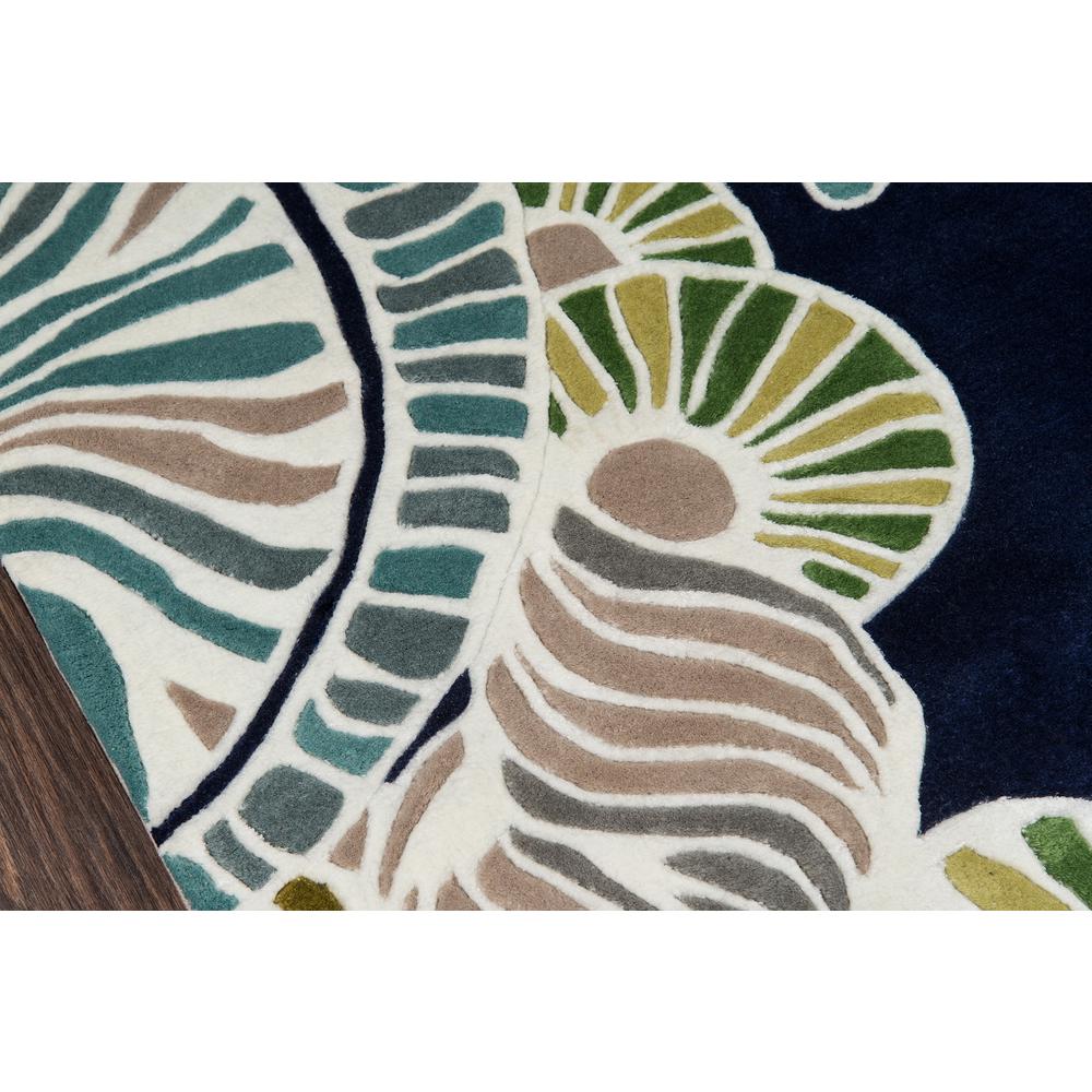 Casual Runner Area Rug, Navy, 2'6" X 8' Runner. Picture 3