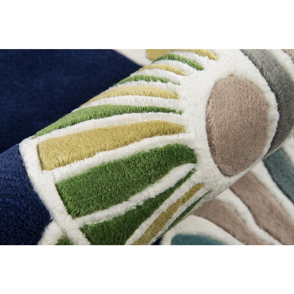 Casual Runner Area Rug, Navy, 2'6" X 8' Runner. Picture 4