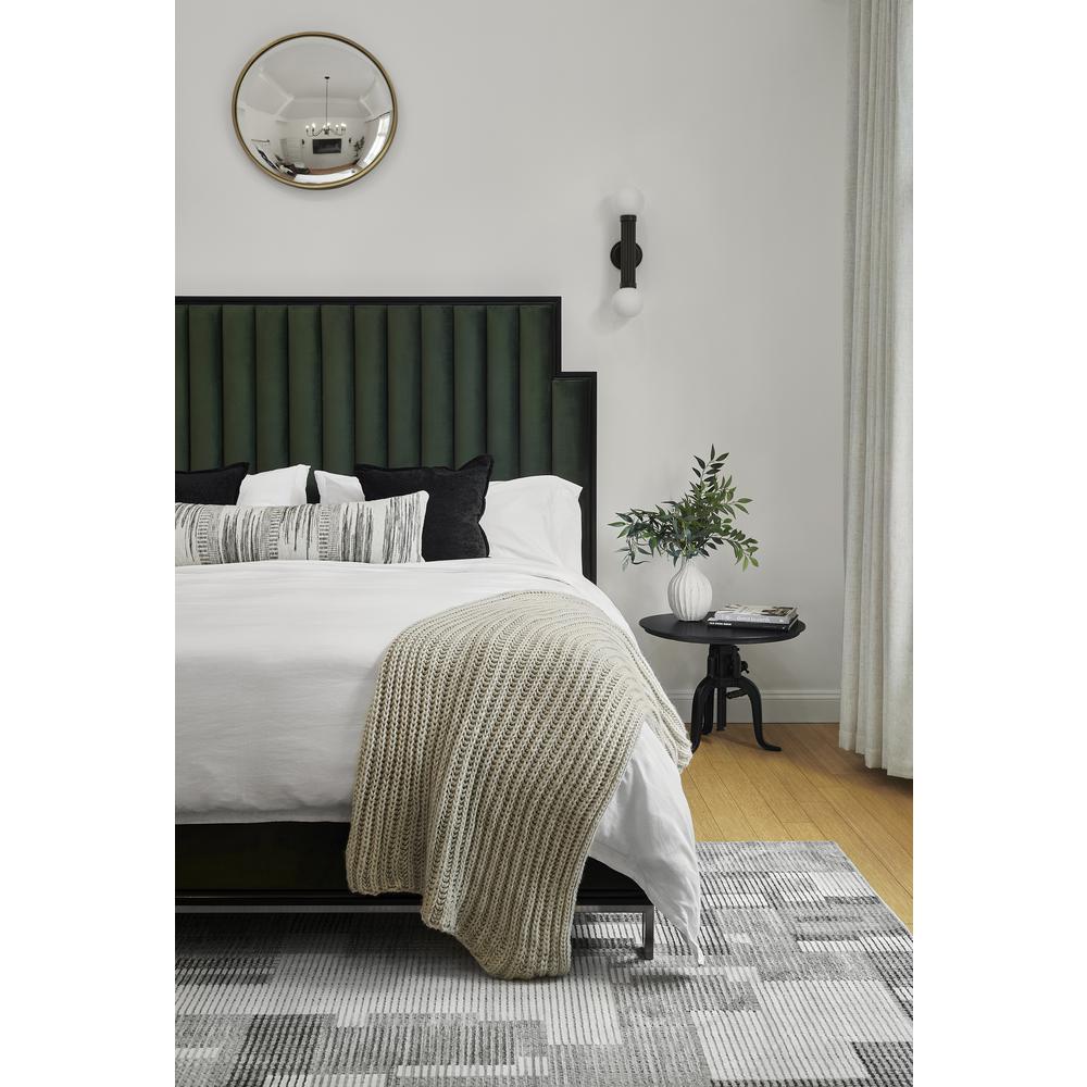 Contemporary Runner Area Rug, Grey, 2'3" X 7'6" Runner. Picture 10