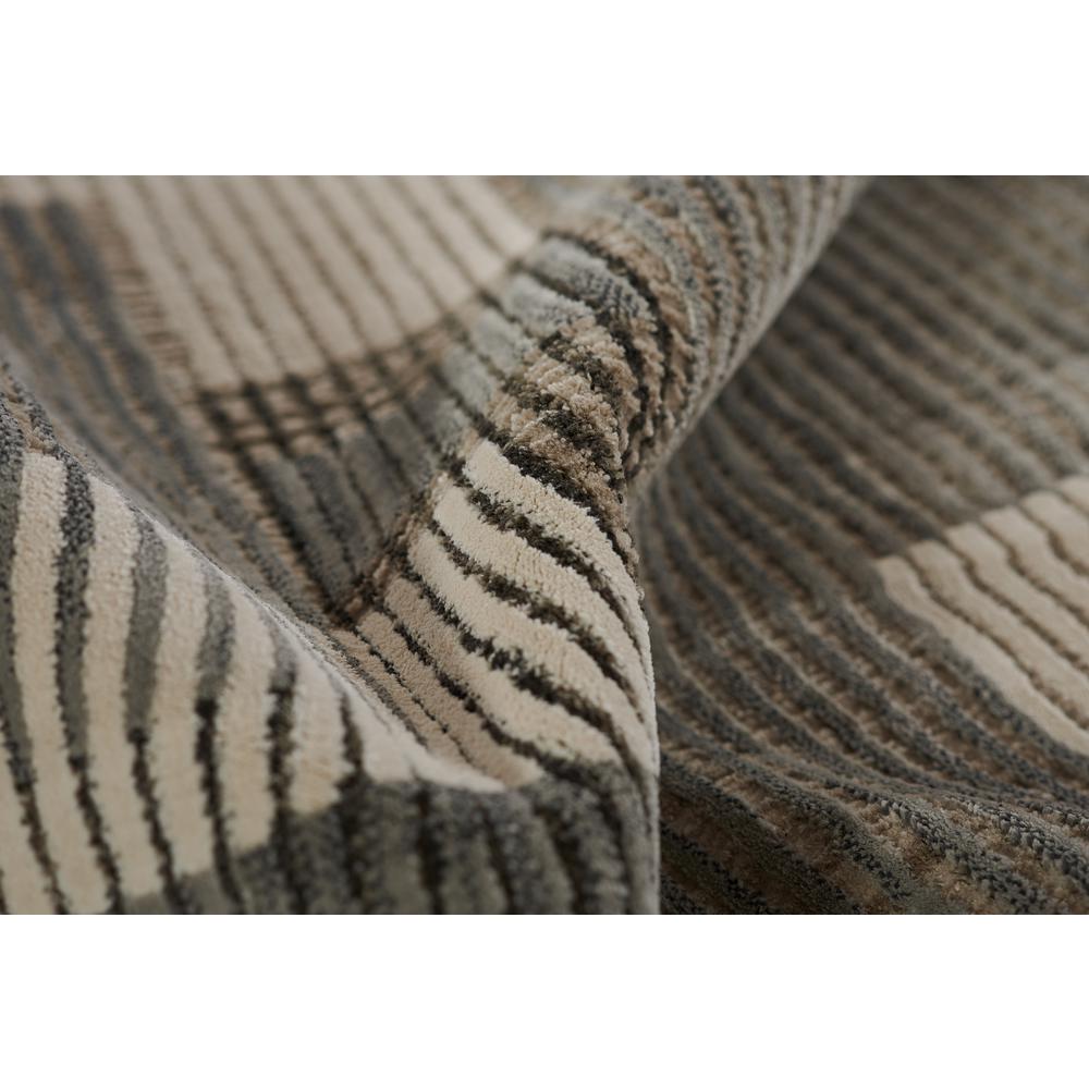 Contemporary Runner Area Rug, Grey, 2'3" X 7'6" Runner. Picture 8