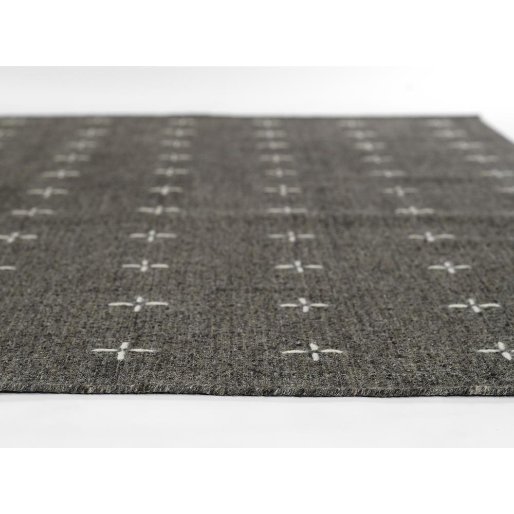 Contemporary Rectangle Area Rug, Charcoal, 3'6" X 5'6". Picture 7