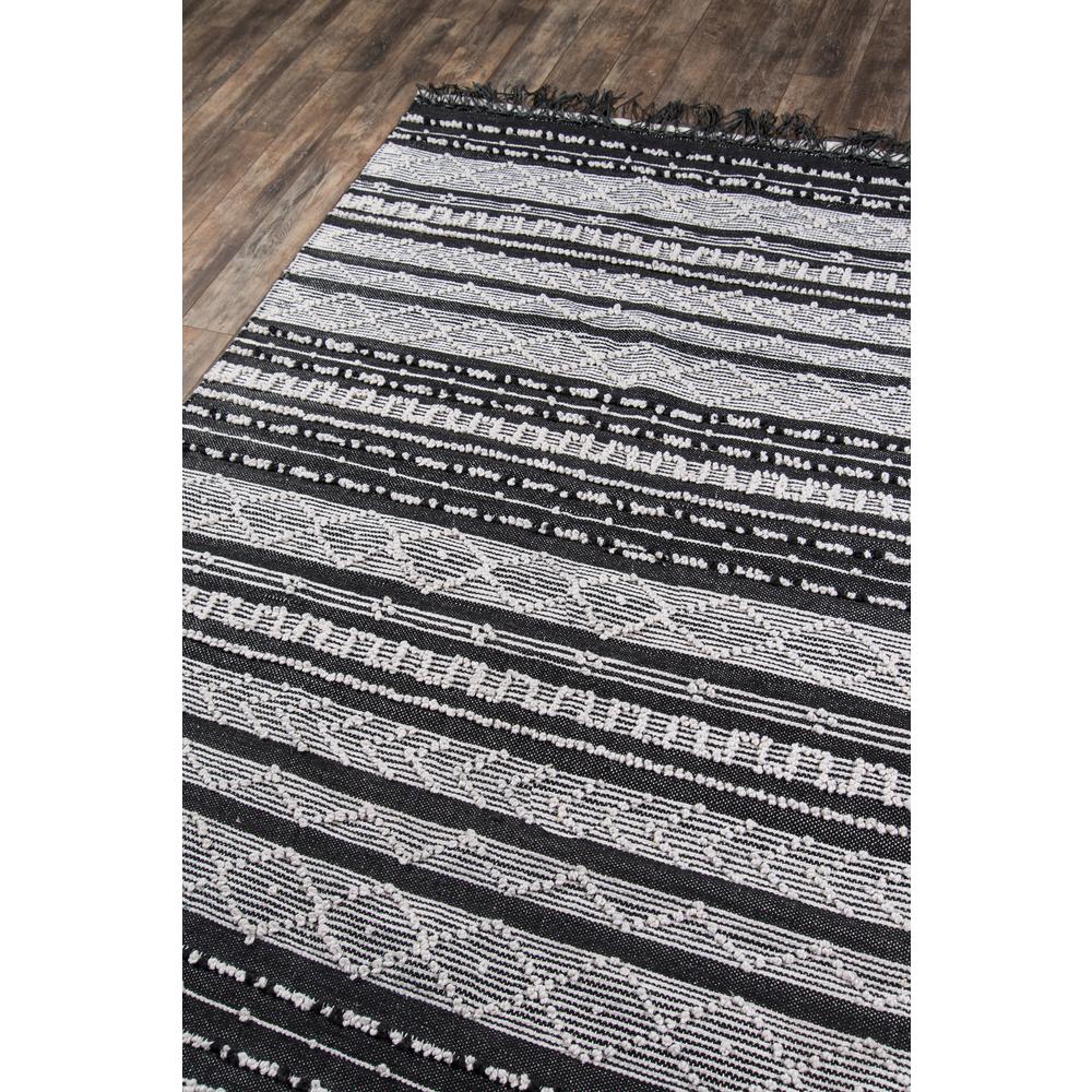Contemporary Rectangle Area Rug, Black, 3'9" X 5'9". Picture 2