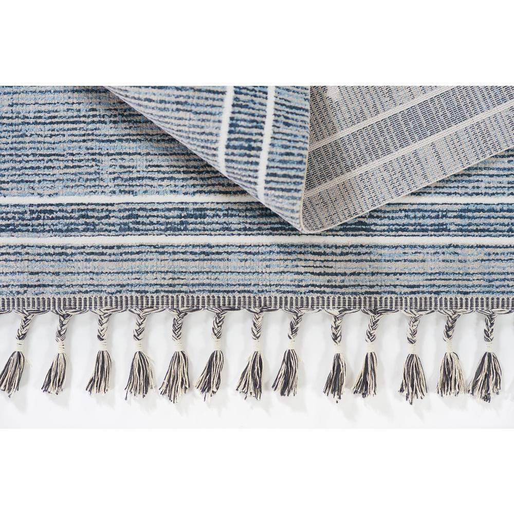 Contemporary Rectangle Area Rug, Blue, 5'3" X 7'6". Picture 8