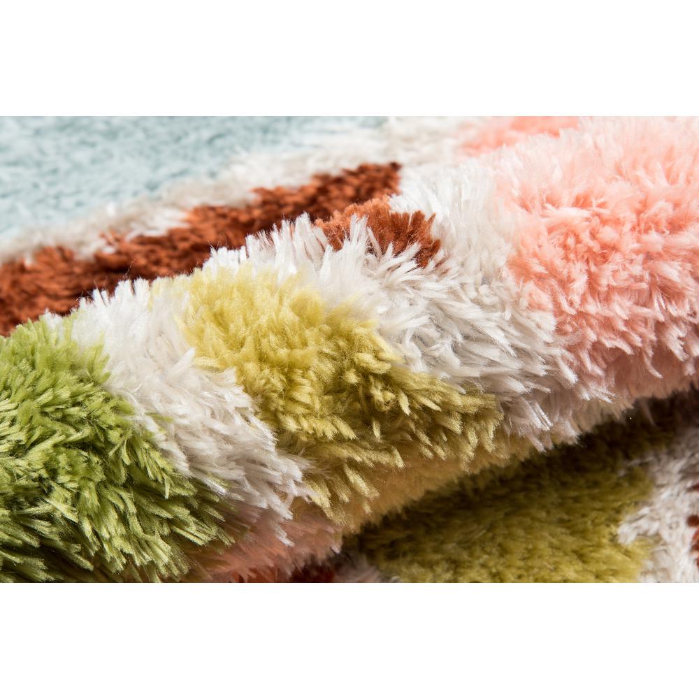 Modern Runner Area Rug, Multi, 2'3" X 7'6" Runner. Picture 4