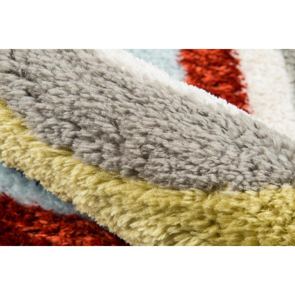 Modern Runner Area Rug, Multi, 2'3" X 7'6" Runner. Picture 4