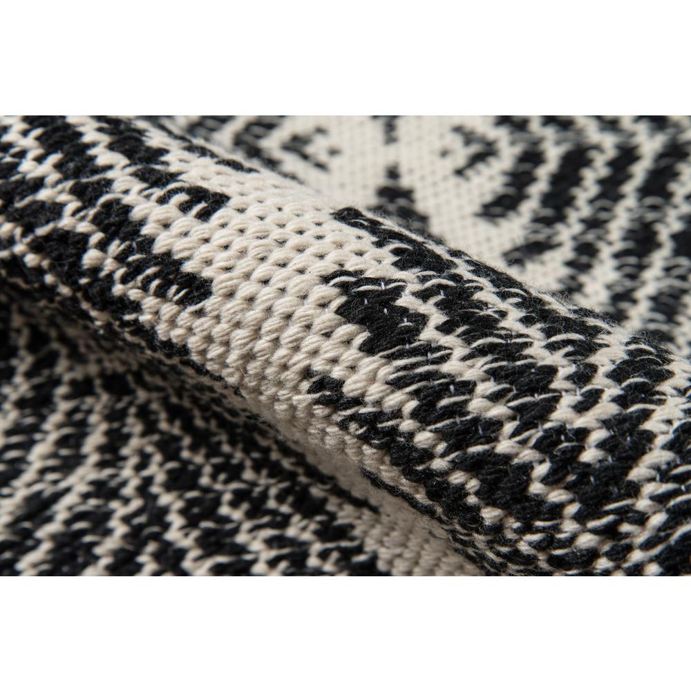 Contemporary Runner Area Rug, Black, 2'3" X 8' Runner. Picture 4