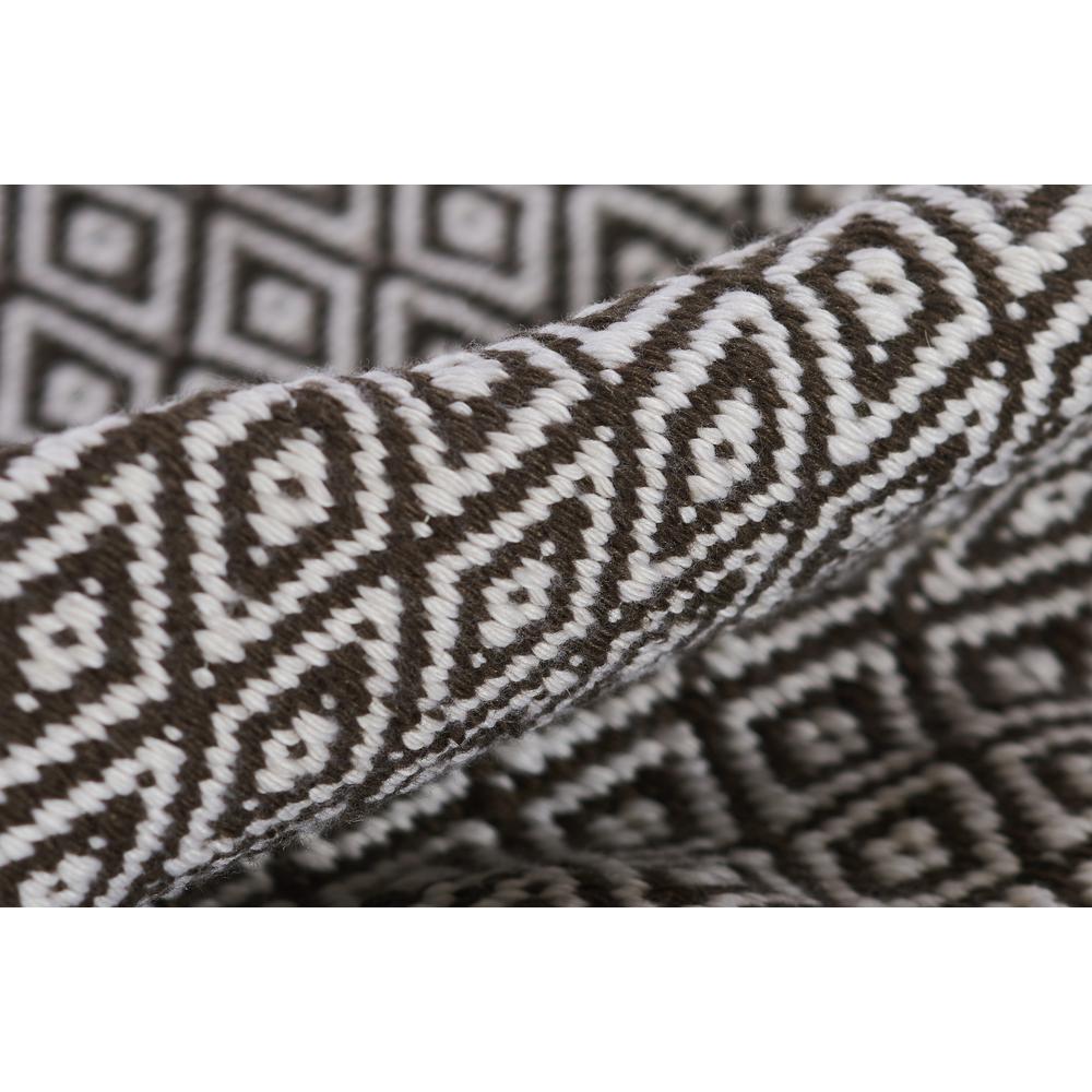 Contemporary Rectangle Area Rug, Brown, 2' X 3'. Picture 4