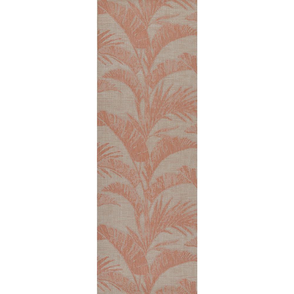 Transitional Runner Area Rug, Coral, 2'7" X 7'6" Runner. Picture 5