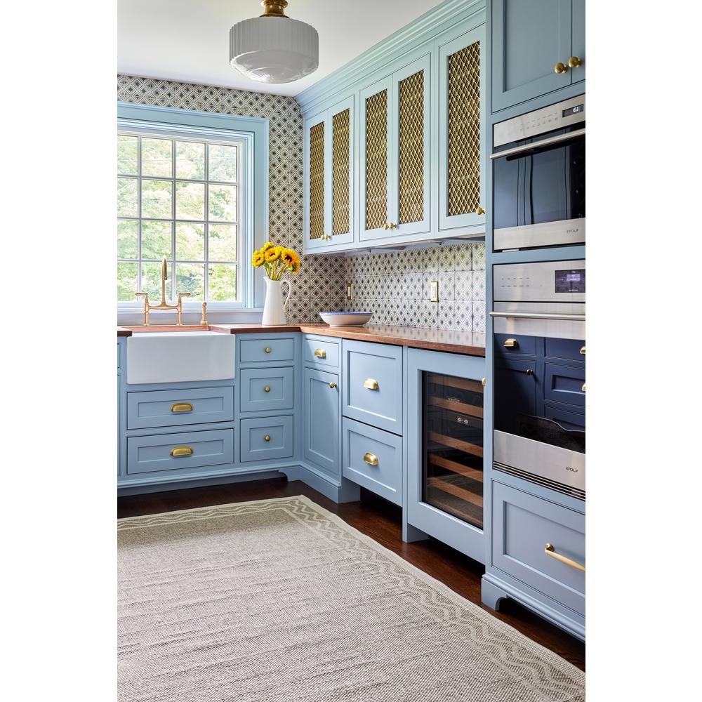 Contemporary Runner Area Rug, Grey, 2'7" X 7'6" Runner. Picture 11