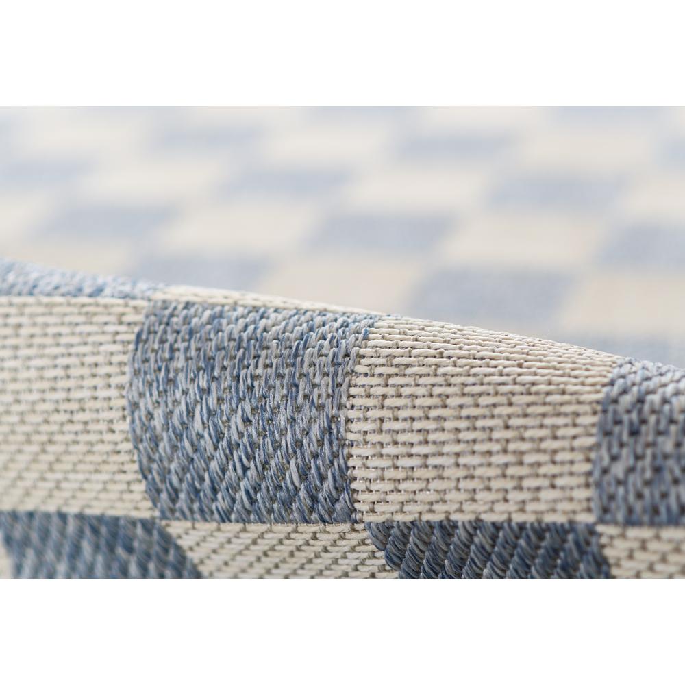 Contemporary Runner Area Rug, Blue, 2'7" X 7'6" Runner. Picture 4