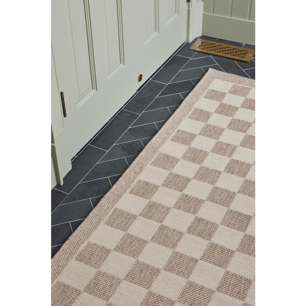 Contemporary Runner Area Rug, Grey, 2'7" X 7'6" Runner. Picture 13