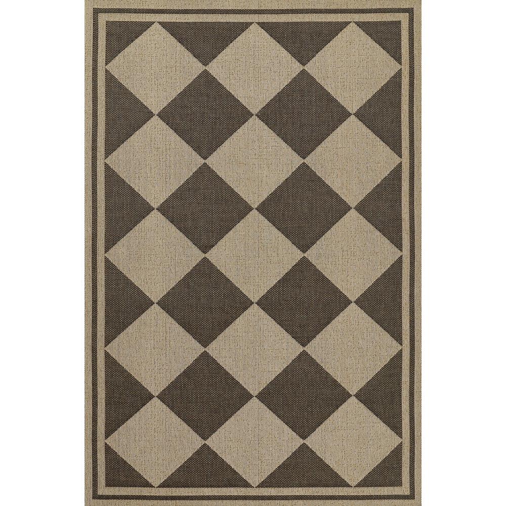 Contemporary Runner Area Rug, Black, 2'7" X 7'6" Runner. Picture 1