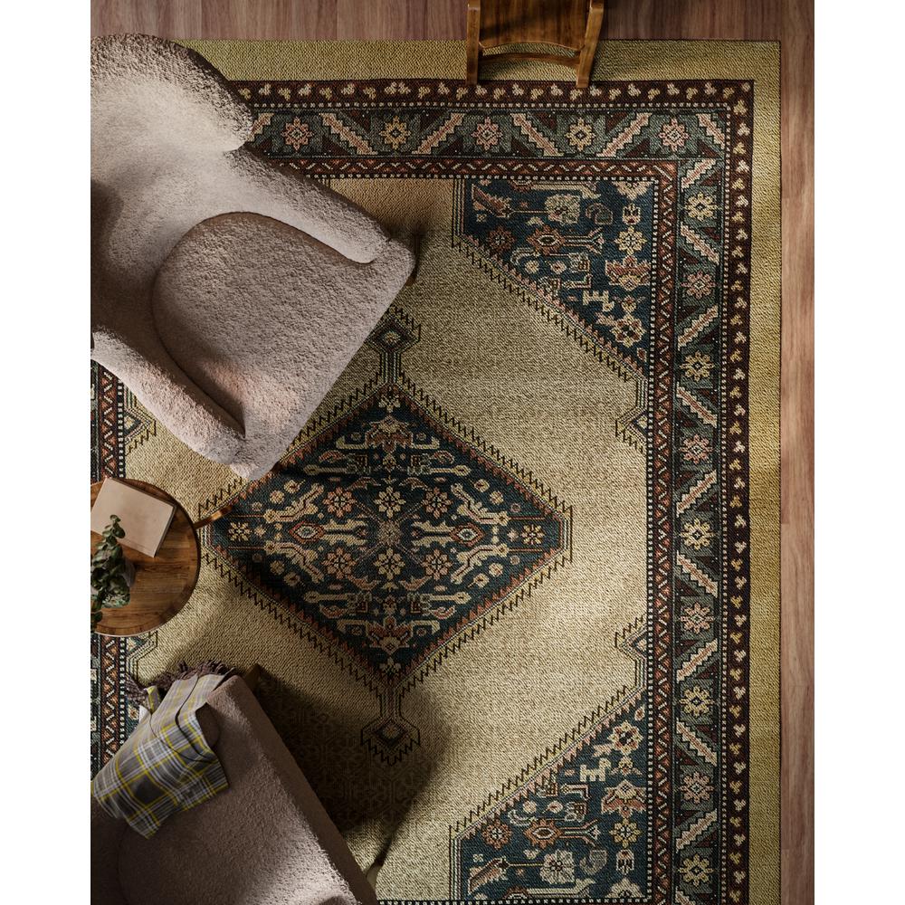 Traditional Rectangle Area Rug, Blue, 5' X 8'. Picture 12