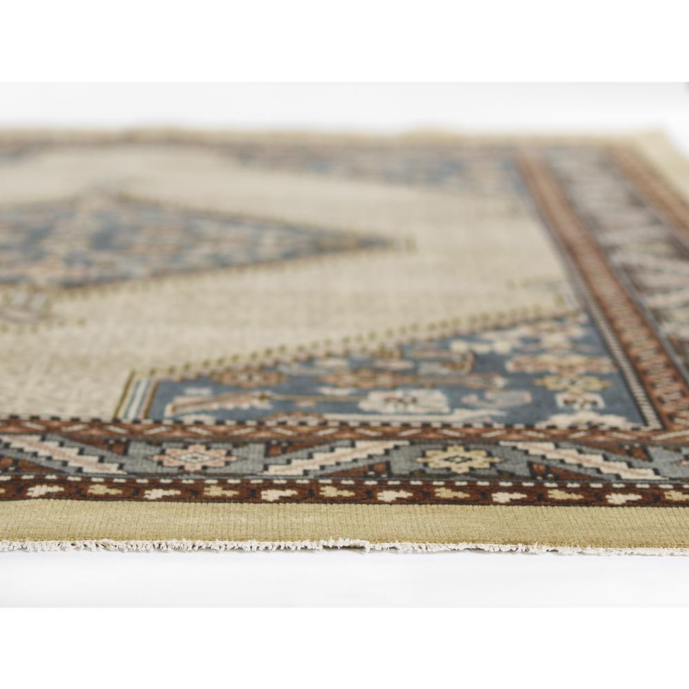 Traditional Rectangle Area Rug, Blue, 5' X 8'. Picture 6