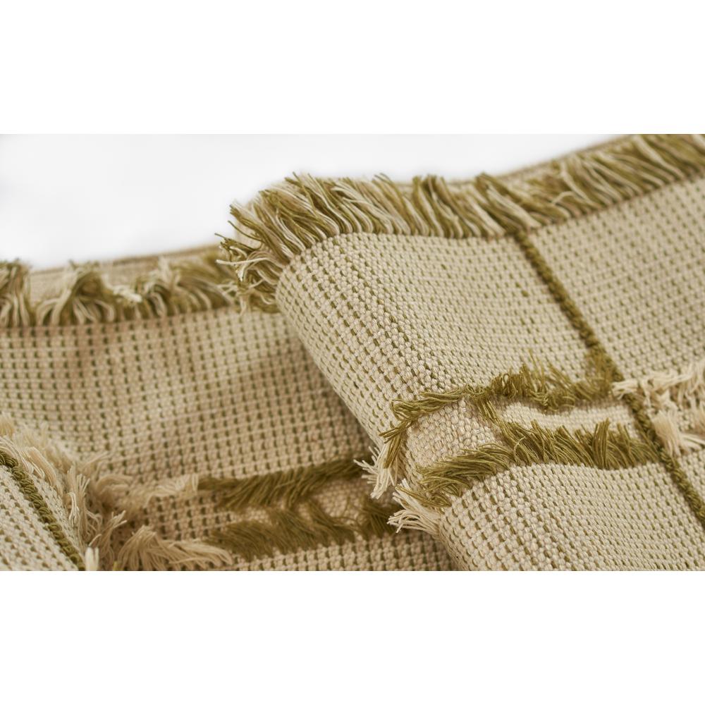 Contemporary Runner Area Rug, Green, 2'3" X 8' Runner. Picture 7