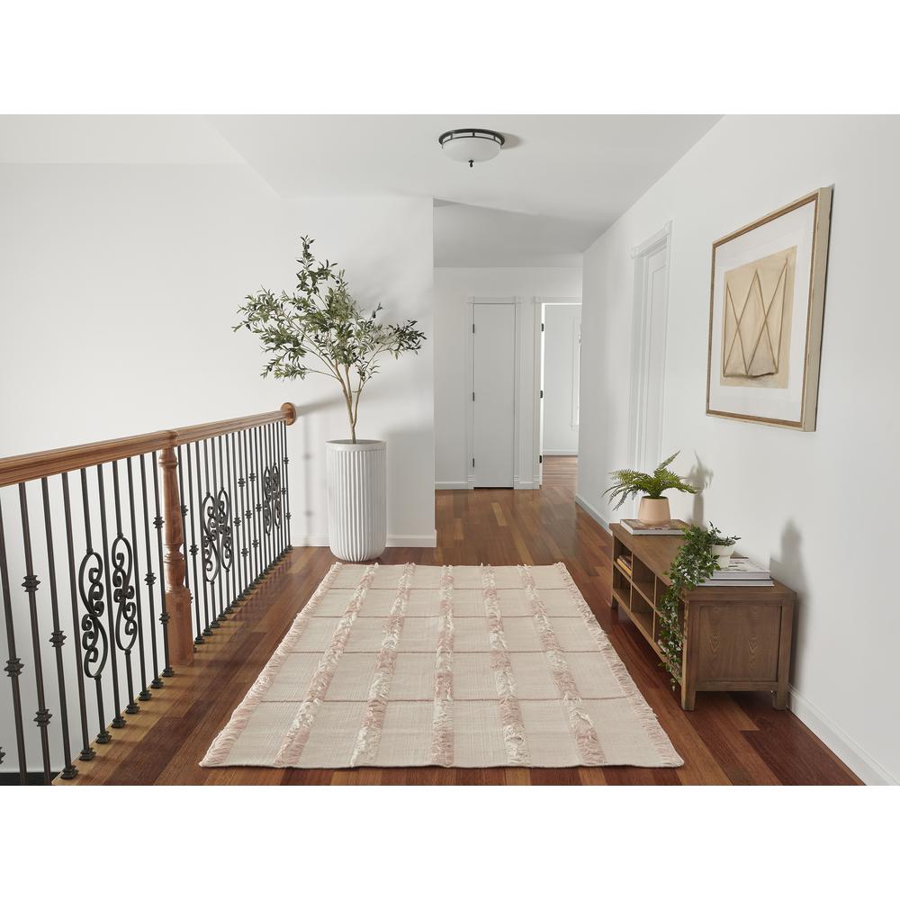 Contemporary Runner Area Rug, Pink, 2'3" X 8' Runner. Picture 10