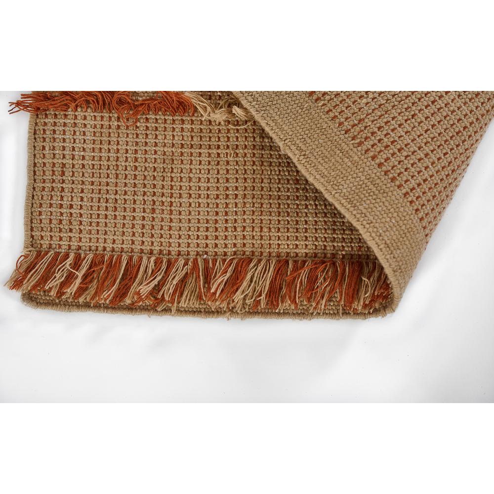 Contemporary Runner Area Rug, Terra Cott, 2'3" X 8' Runner. Picture 9
