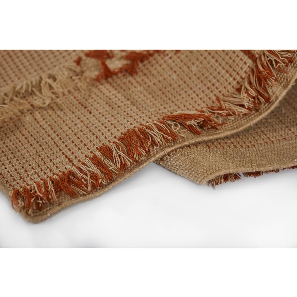 Contemporary Runner Area Rug, Terra Cott, 2'3" X 8' Runner. Picture 7