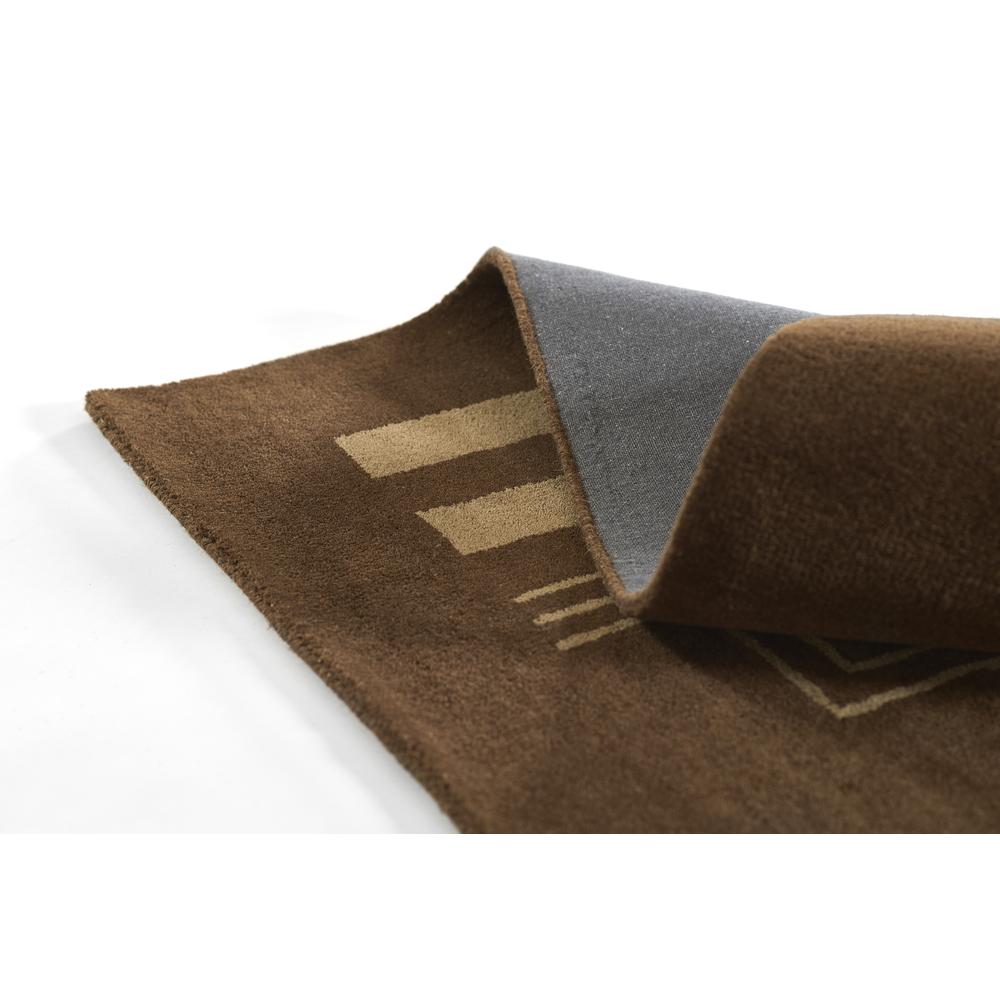 Contemporary Runner Area Rug, Brown, 2'6" X 8' Runner. Picture 7