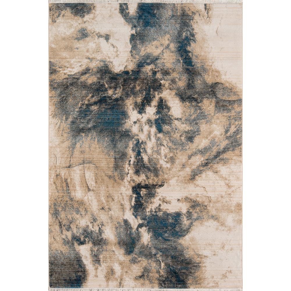 Transitional Runner Area Rug, Blue, 2'3" X 8' Runner. Picture 1
