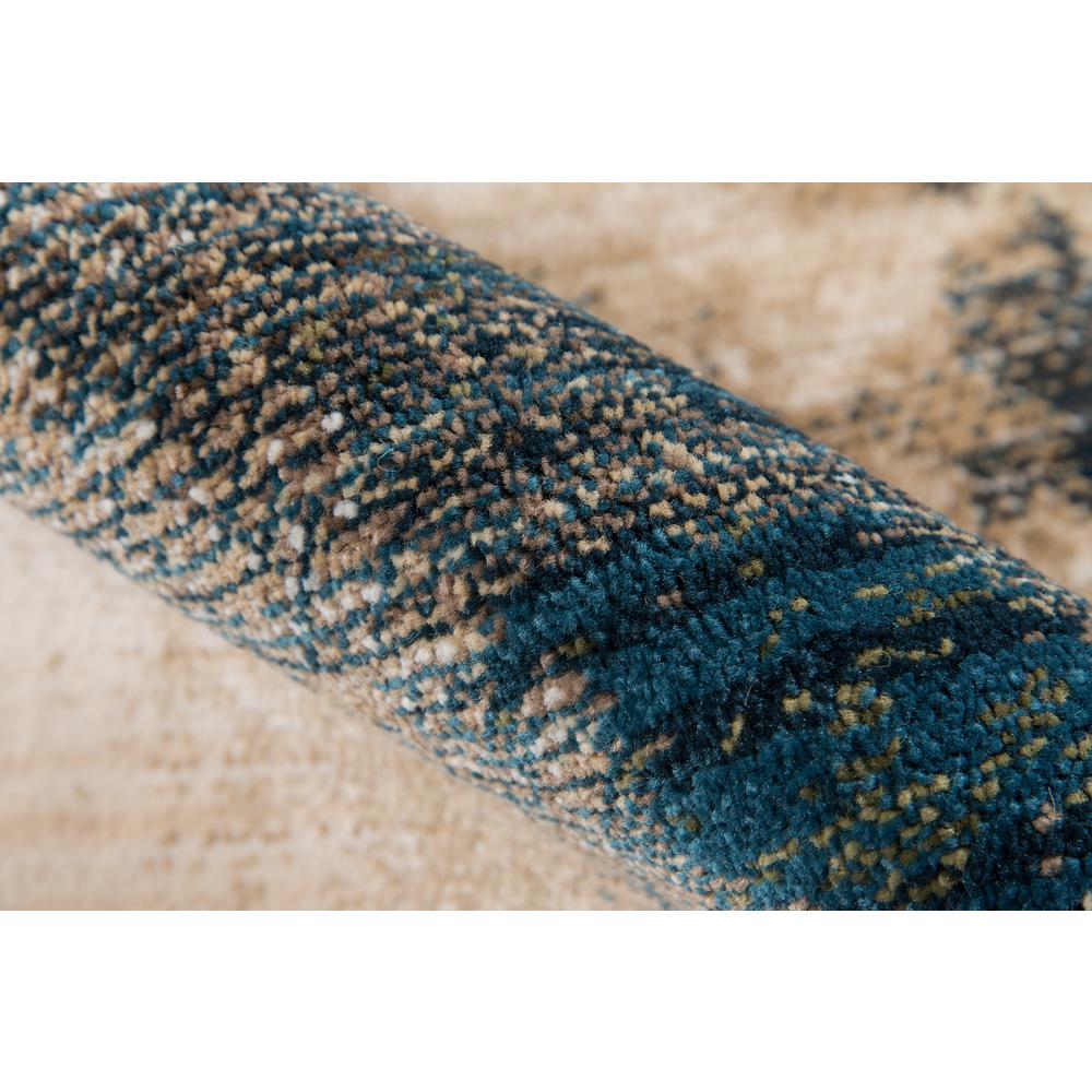 Transitional Runner Area Rug, Blue, 2'3" X 8' Runner. Picture 4