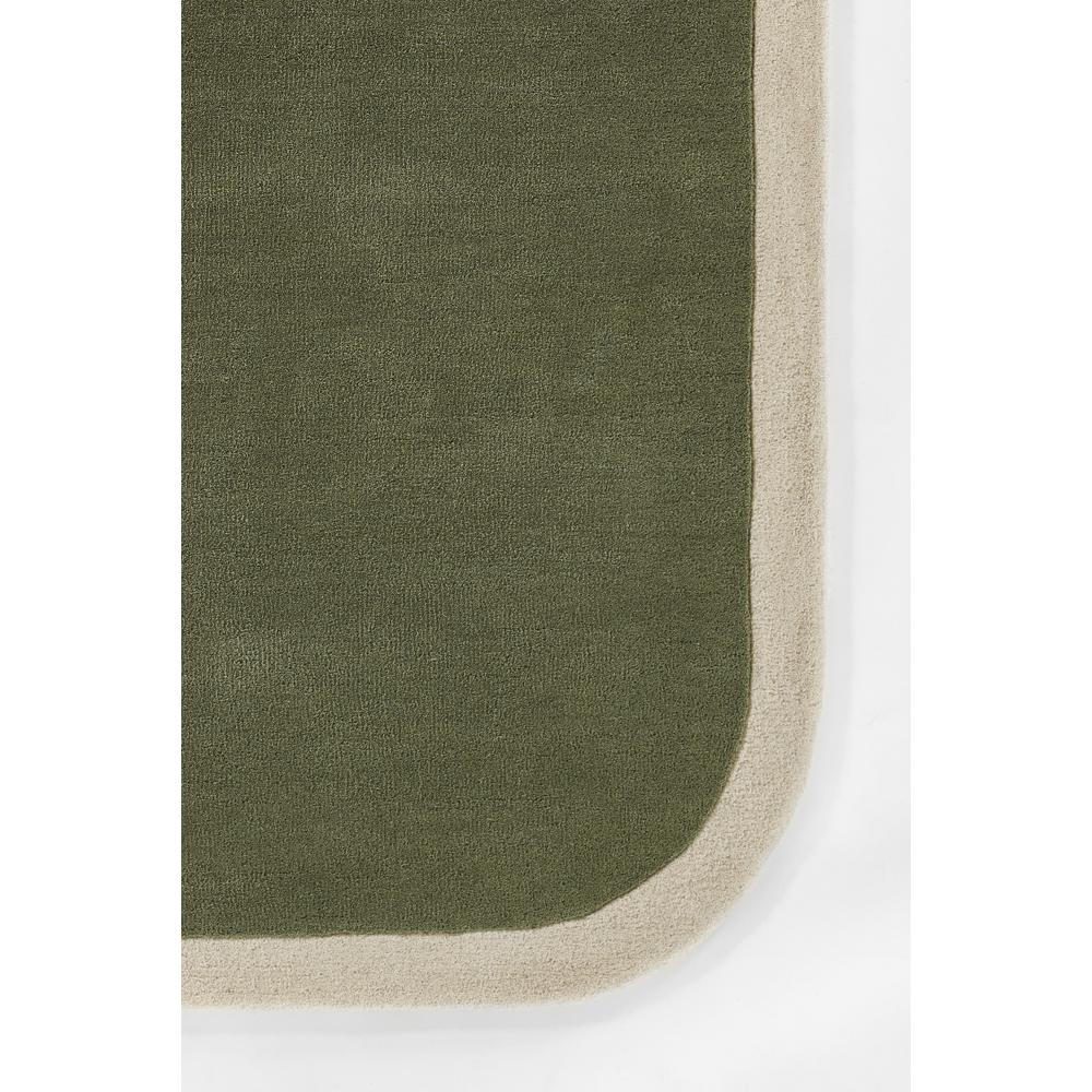Contemporary Runner Area Rug, Green, 2'6" X 8' Runner. Picture 2