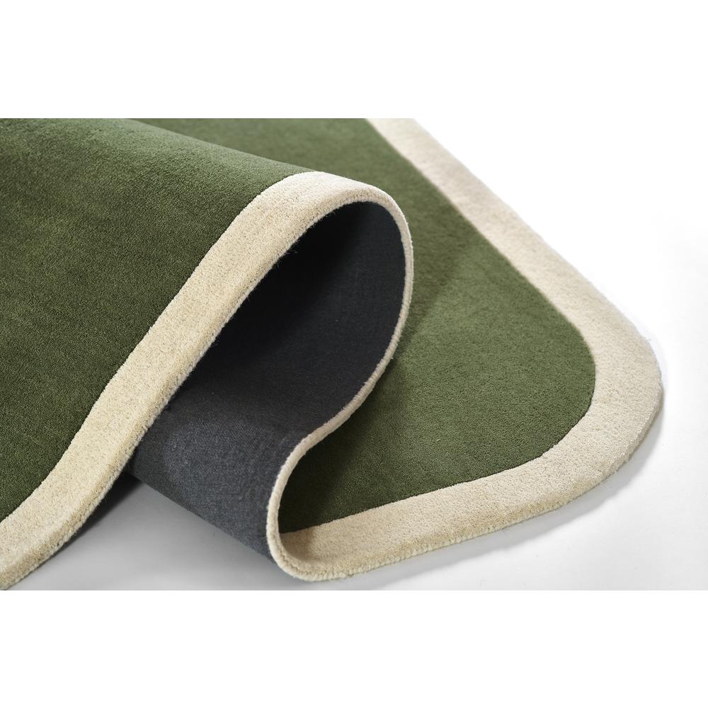 Contemporary Runner Area Rug, Green, 2'6" X 8' Runner. Picture 9