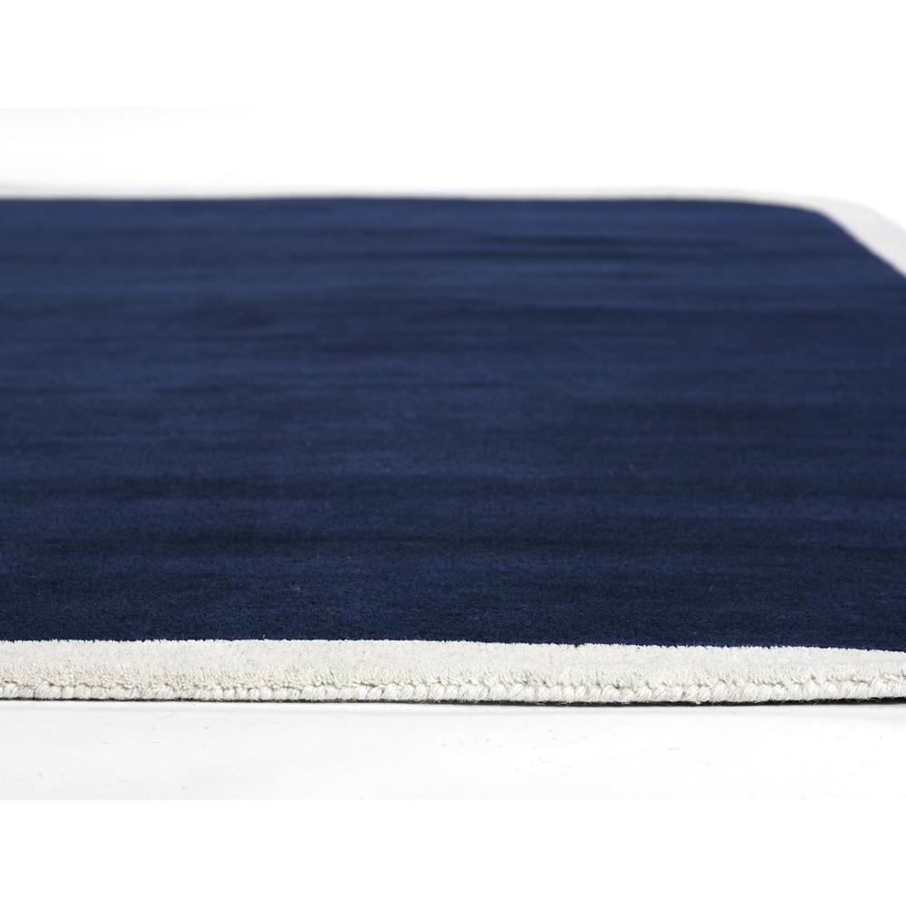 Contemporary Runner Area Rug, Navy, 2'6" X 8' Runner. Picture 6