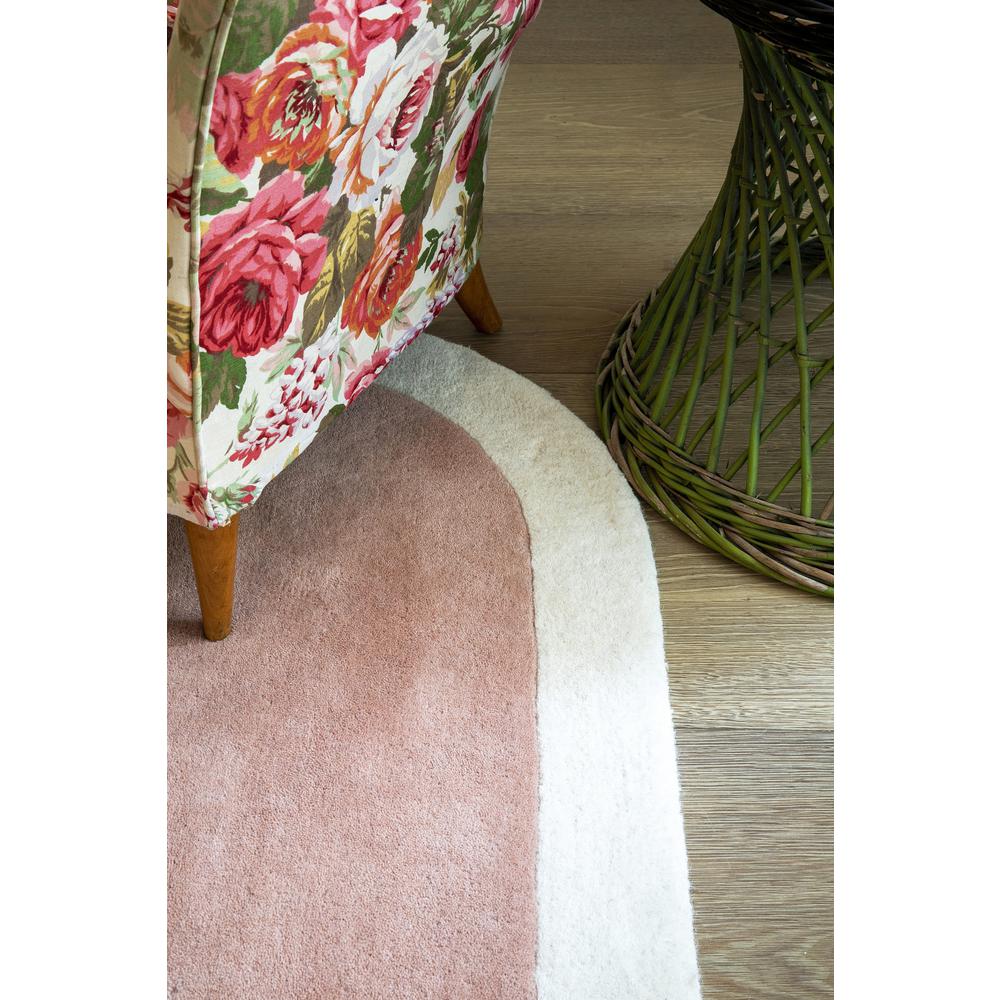 Contemporary Runner Area Rug, Pink, 2'6" X 8' Runner. Picture 13