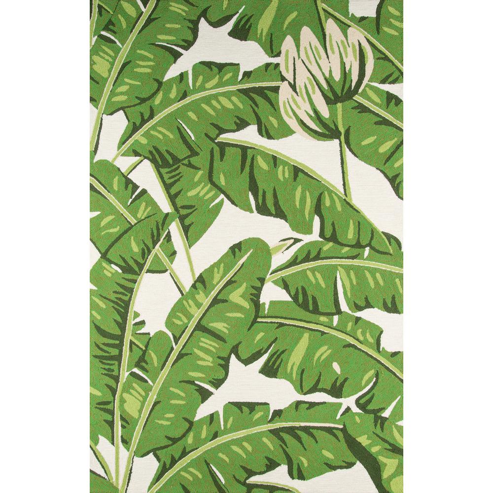 Contemporary Rectangle Area Rug, Green, 3'9" X 5'9". Picture 1