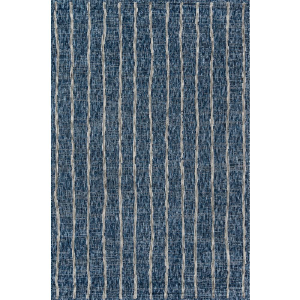 Contemporary Runner Area Rug, Blue, 2'7" X 7'6" Runner. Picture 1