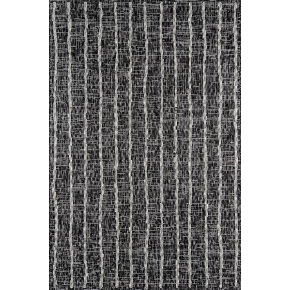Contemporary Runner Area Rug, Charcoal, 2'7" X 7'6" Runner. Picture 1