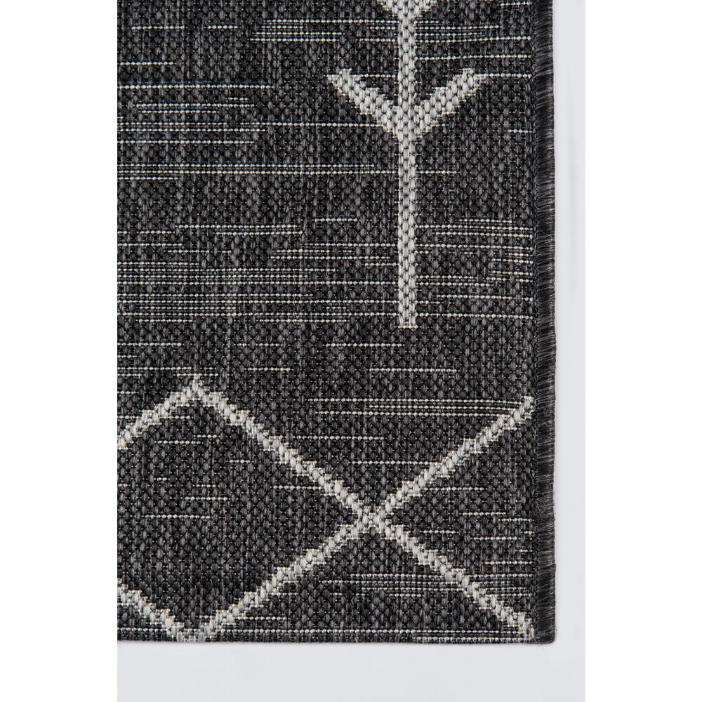 Contemporary Runner Area Rug, Charcoal, 2'7" X 7'6" Runner. Picture 3