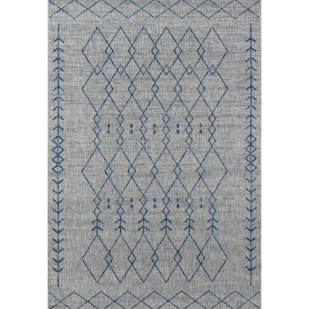 Contemporary Runner Area Rug, Grey, 2'7" X 7'6" Runner. Picture 1