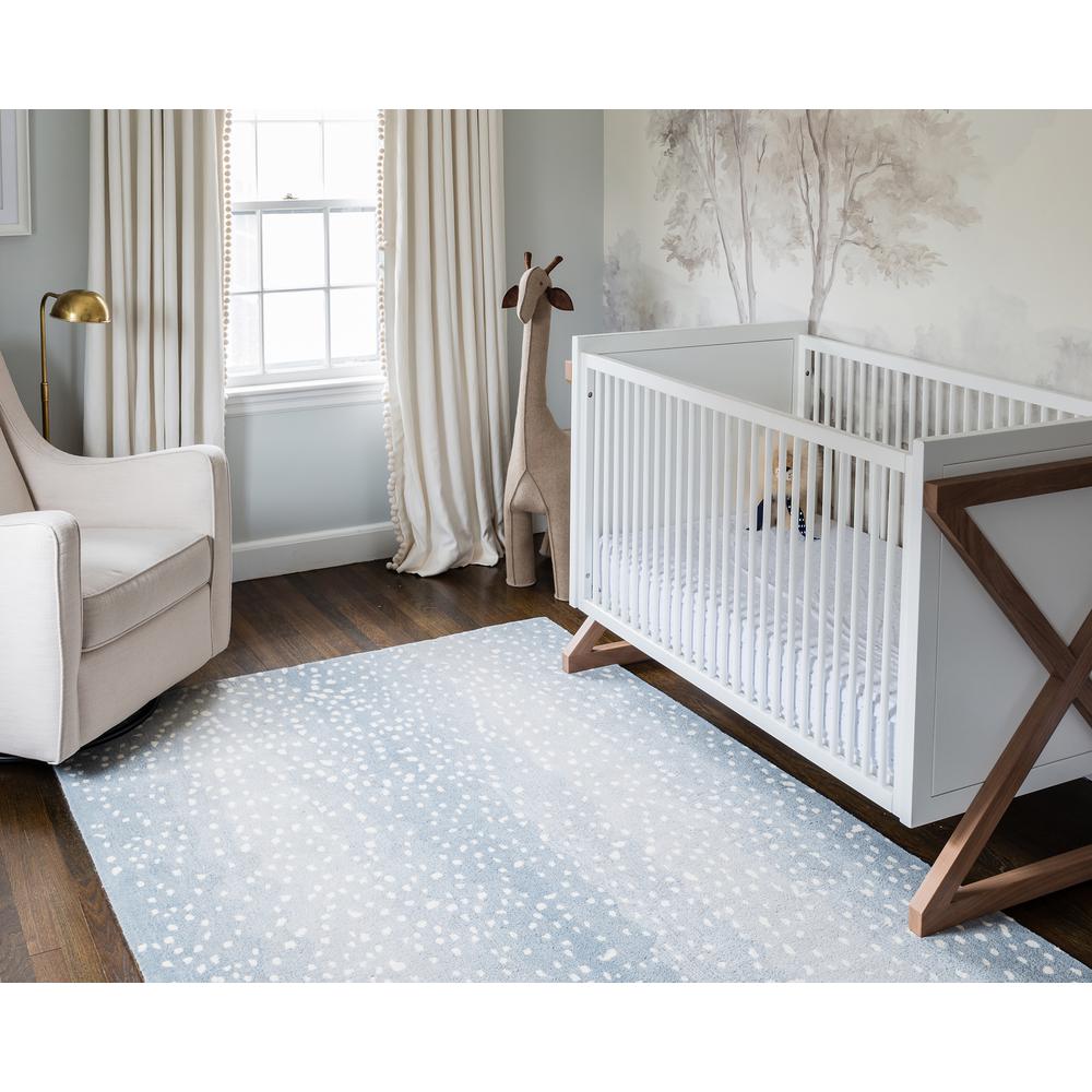 Contemporary Rectangle Area Rug, Blue, 10' X 14'. Picture 8